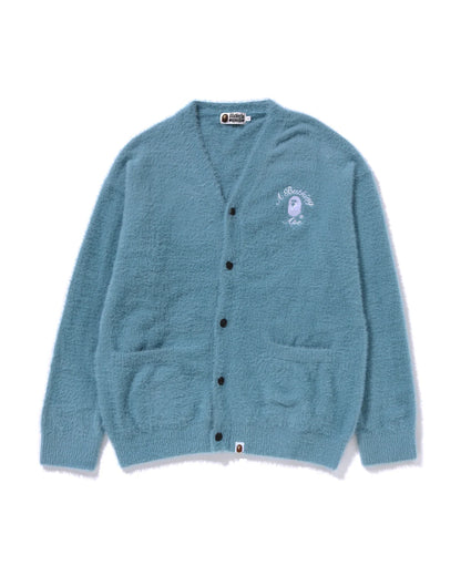 A BATHING APE Men Cardigan Embroidery Shaggy Knit Cardigan