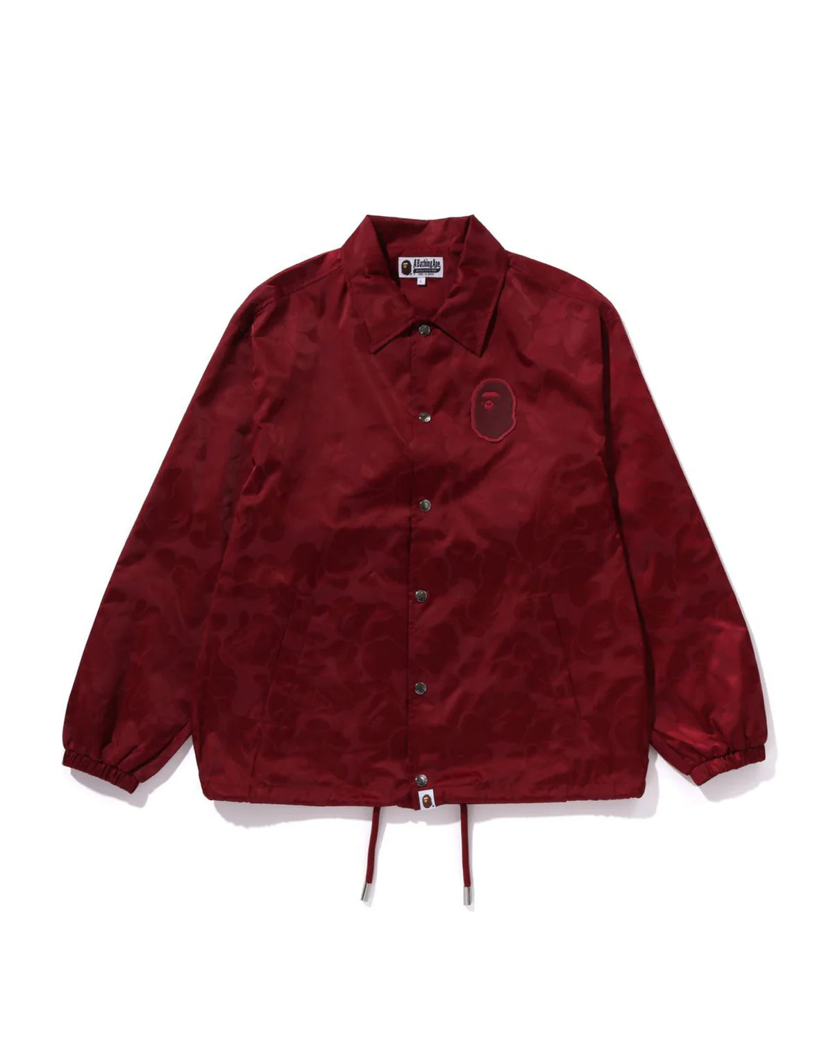 Tonal Solid Camo Coach Jacket