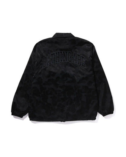 Tonal Solid Camo Coach Jacket
