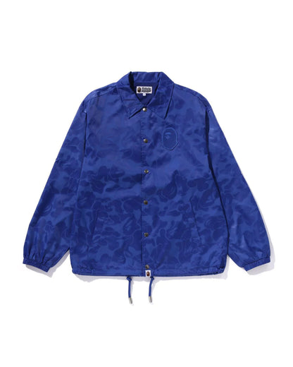 Tonal Solid Camo Coach Jacket