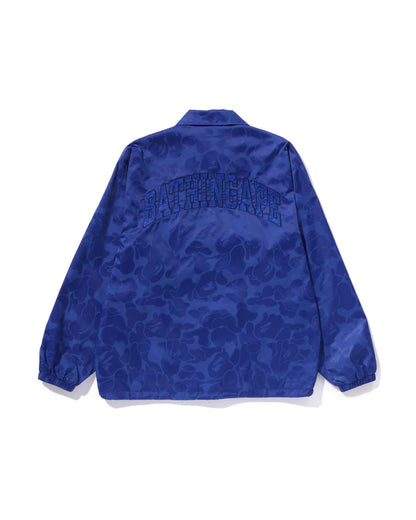 Tonal Solid Camo Coach Jacket