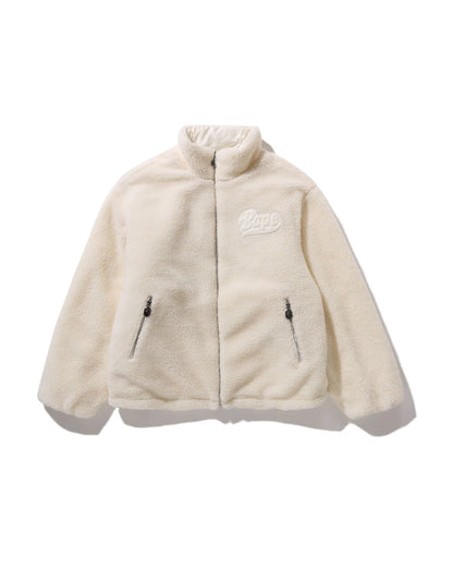 Tonal Solid Camo Sherpa Reversible Jacket