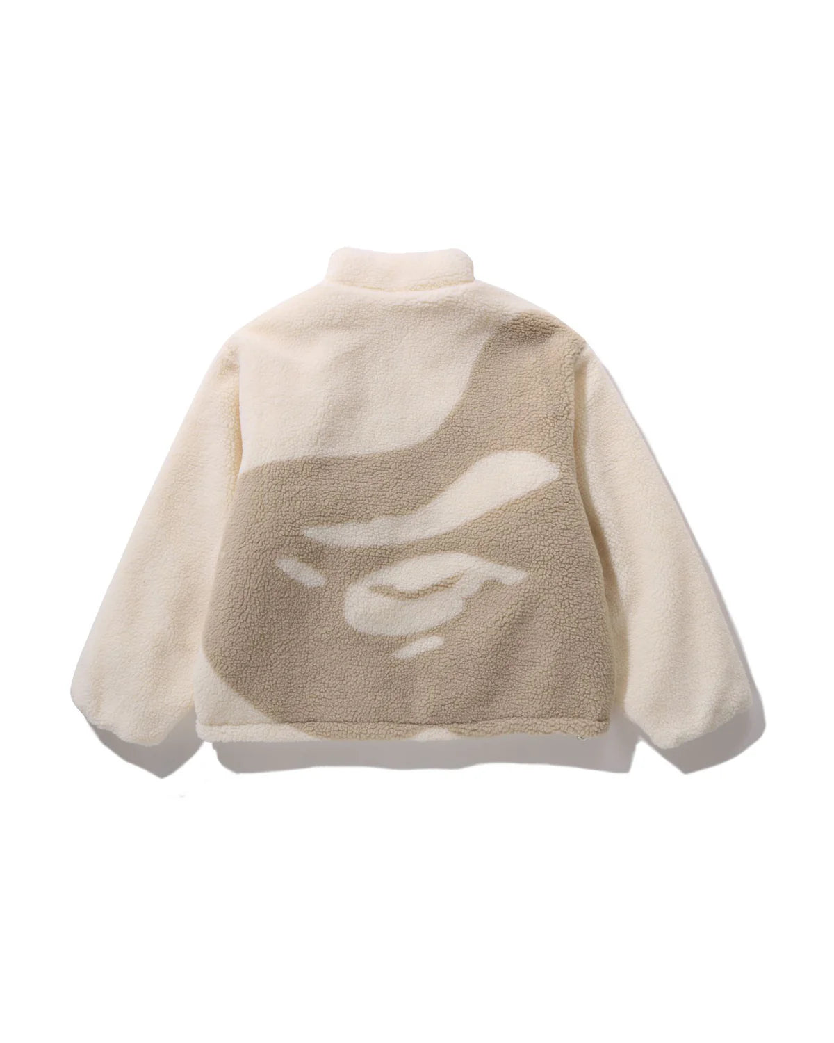 Tonal Solid Camo Sherpa Reversible Jacket