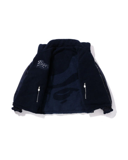 Tonal Solid Camo Sherpa Reversible Jacket