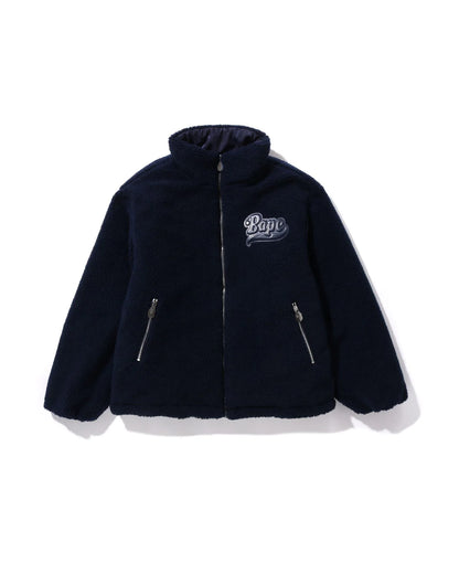 Tonal Solid Camo Sherpa Reversible Jacket
