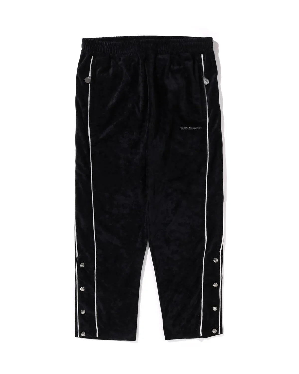 Bathing Ape Logo Velvet Loose Fit Pants