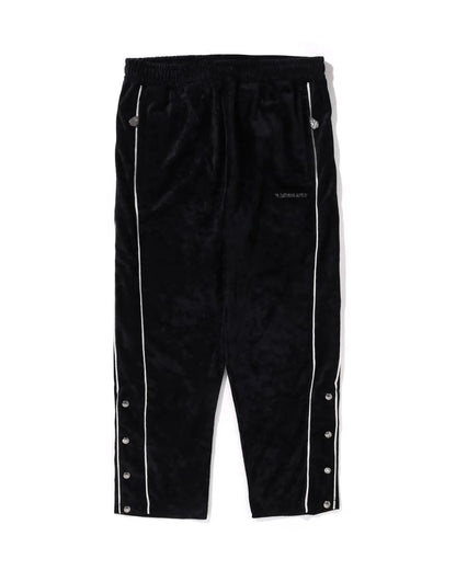 Bathing Ape Logo Velvet Loose Fit Pants
