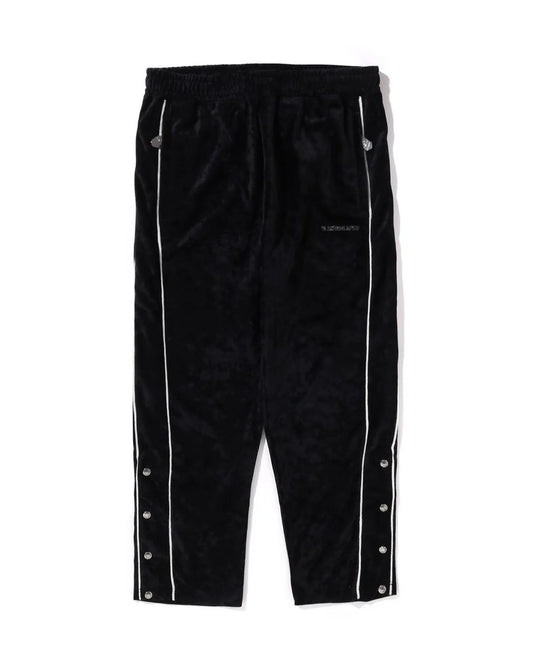 Bathing Ape Logo Velvet Loose Fit Pants