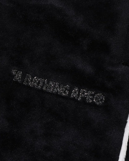 Bathing Ape Logo Velvet Loose Fit Pants