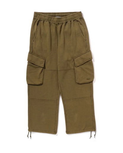 Garment Dye Oversized Fit Cargo Sweatpants