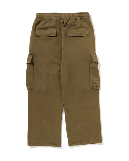 Garment Dye Oversized Fit Cargo Sweatpants