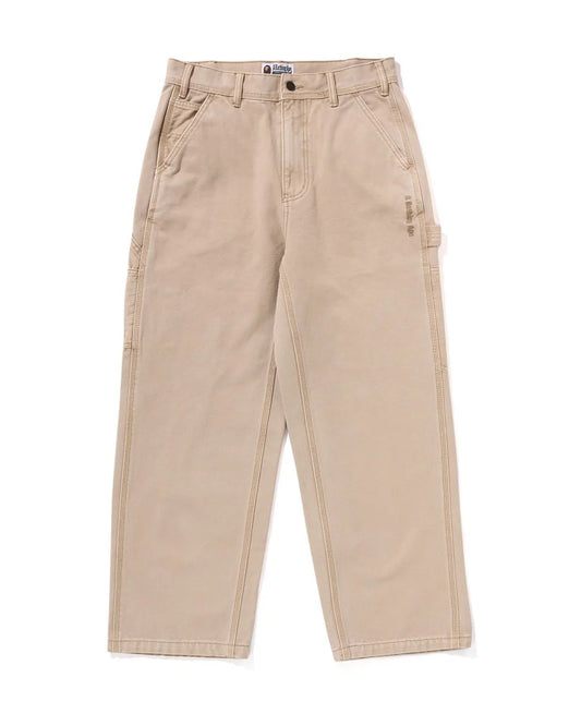 Line Camo Jacquard Patched Pocket Garment Dye Work Pants