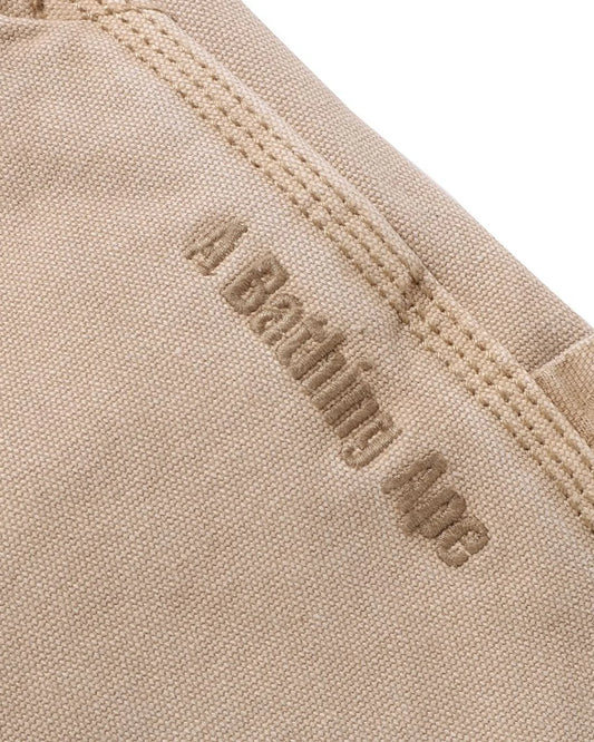 Line Camo Jacquard Patched Pocket Garment Dye Work Pants