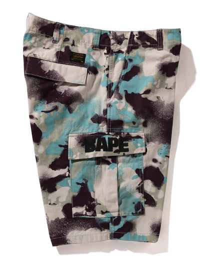 Map Camo Regular Fit Cargo Shorts