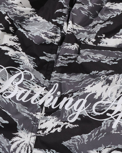 Palm Tree Camo Relaxed Fit Beach Shorts