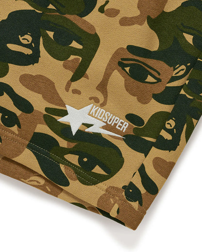 BAPE X Kidsuper Camo Sweat Shorts
