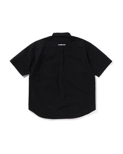 Line Camo Jacquard One Point Oxford Ss Shirt