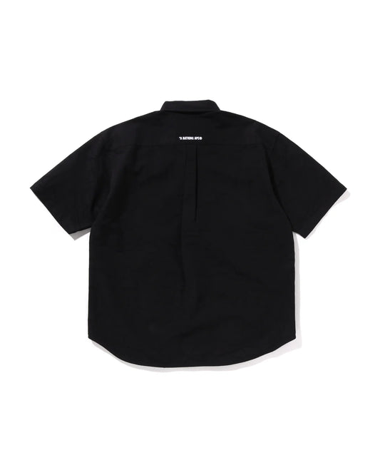 Line Camo Jacquard One Point Oxford Ss Shirt