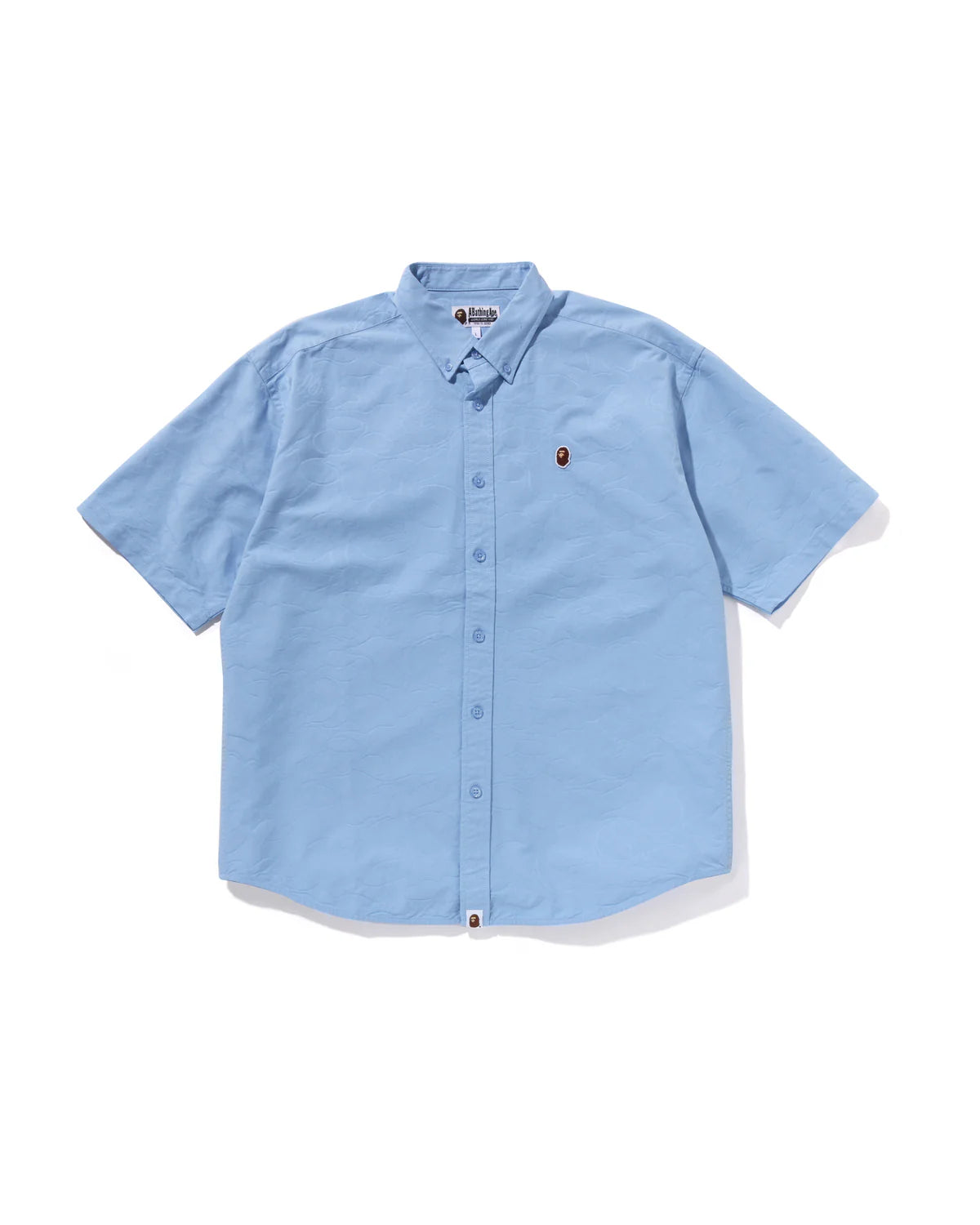 Line Camo Jacquard One Point Oxford Ss Shirt