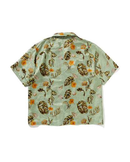 Vacation Pattern Open Collar Ss Shirt
