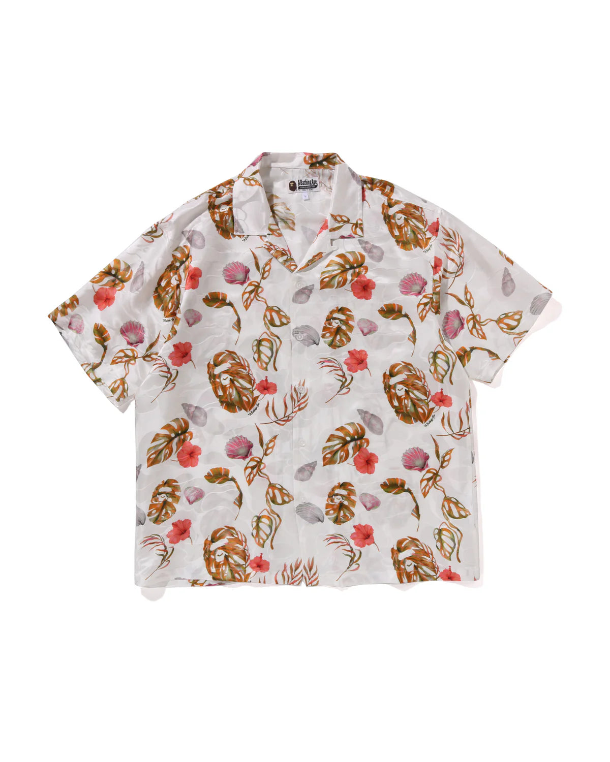 Vacation Pattern Open Collar Ss Shirt