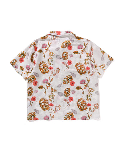 Vacation Pattern Open Collar Ss Shirt