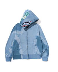 Hand Dye Shark Full Zip Hoodie