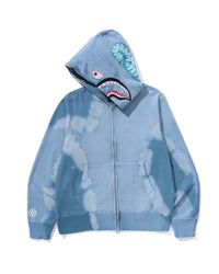 Hand Dye Shark Full Zip Hoodie