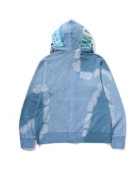 Hand Dye Shark Full Zip Hoodie
