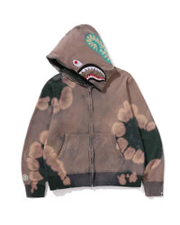 Hand Dye Shark Full Zip Hoodie