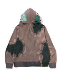 Hand Dye Shark Full Zip Hoodie
