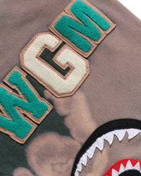 Hand Dye Shark Full Zip Hoodie