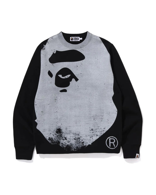 Ape Head Over Print Crewneck Sweat