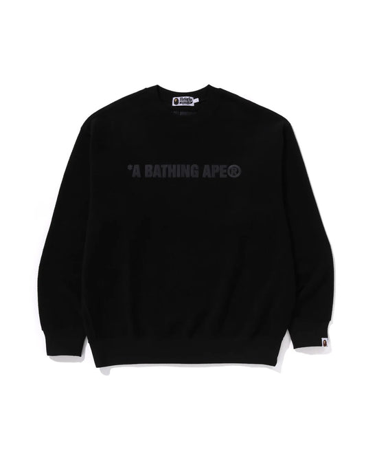 Bathing Ape Logo Relaxed Fit Crewneck Sweatshirt