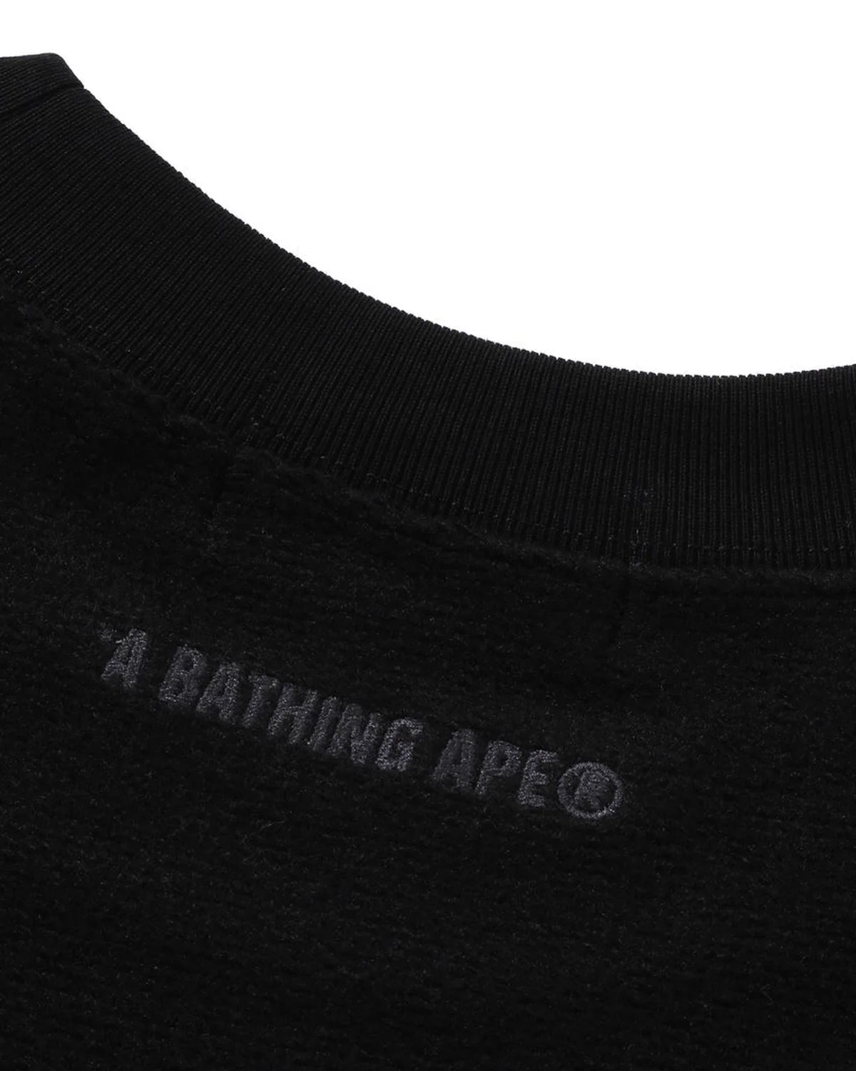 Bathing Ape Logo Relaxed Fit Crewneck Sweatshirt
