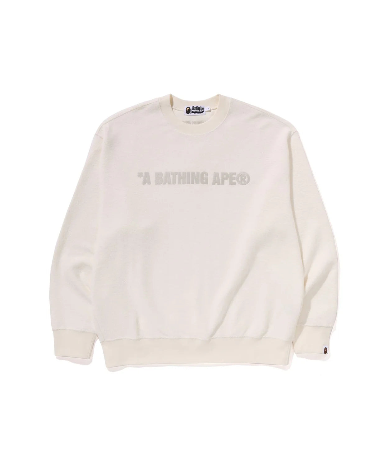 Bathing Ape Logo Relaxed Fit Crewneck Sweatshirt