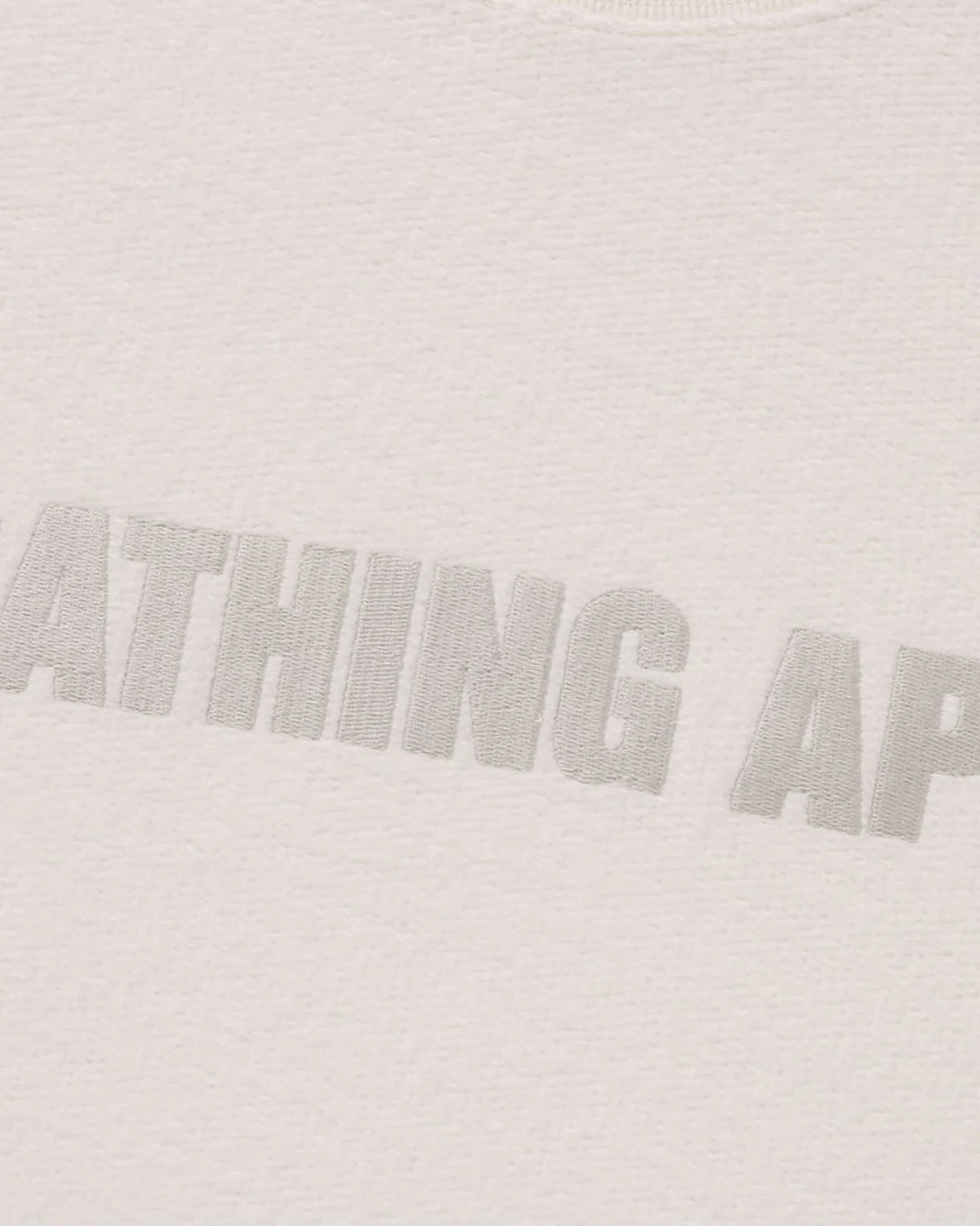 Bathing Ape Logo Relaxed Fit Crewneck Sweatshirt