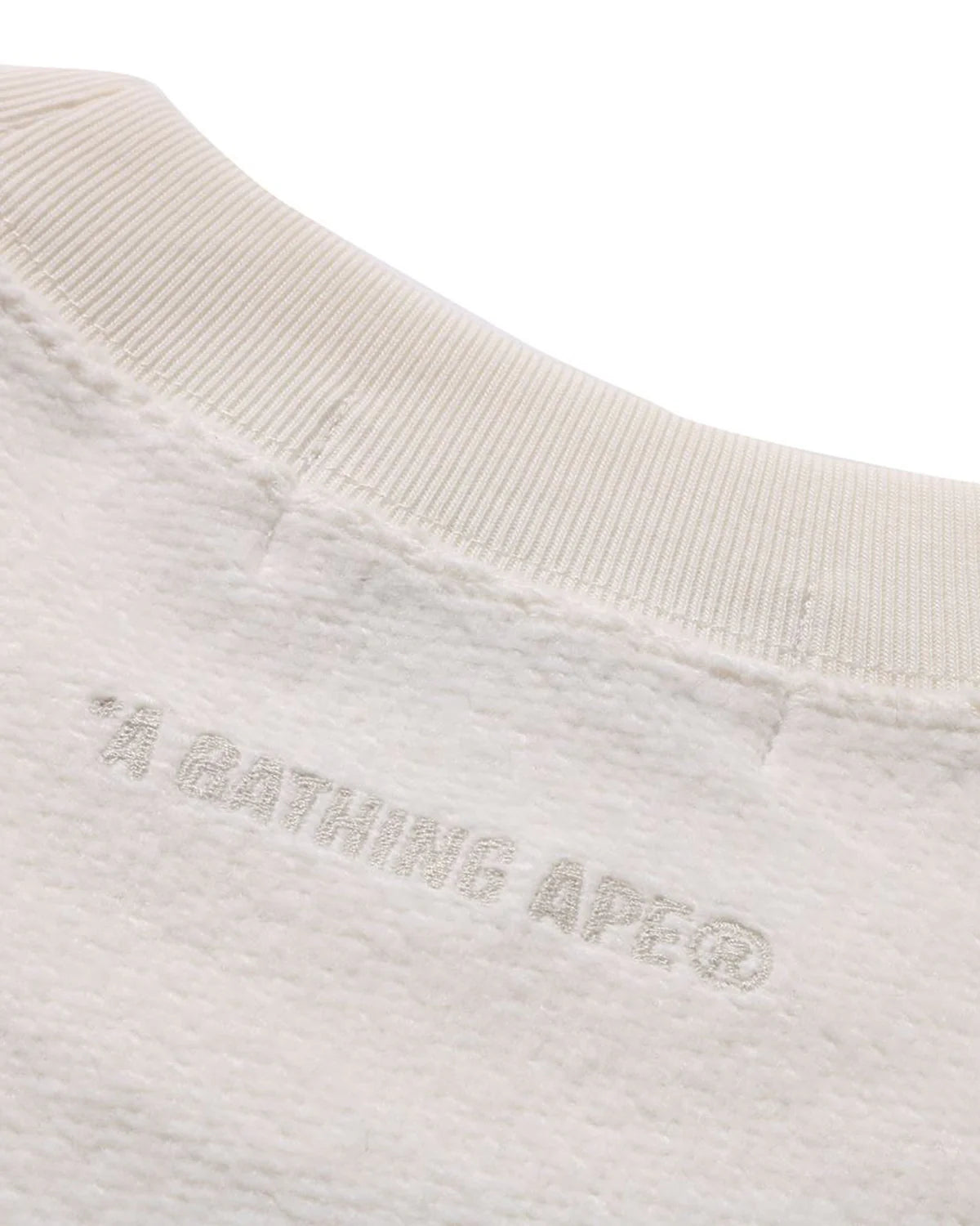 Bathing Ape Logo Relaxed Fit Crewneck Sweatshirt