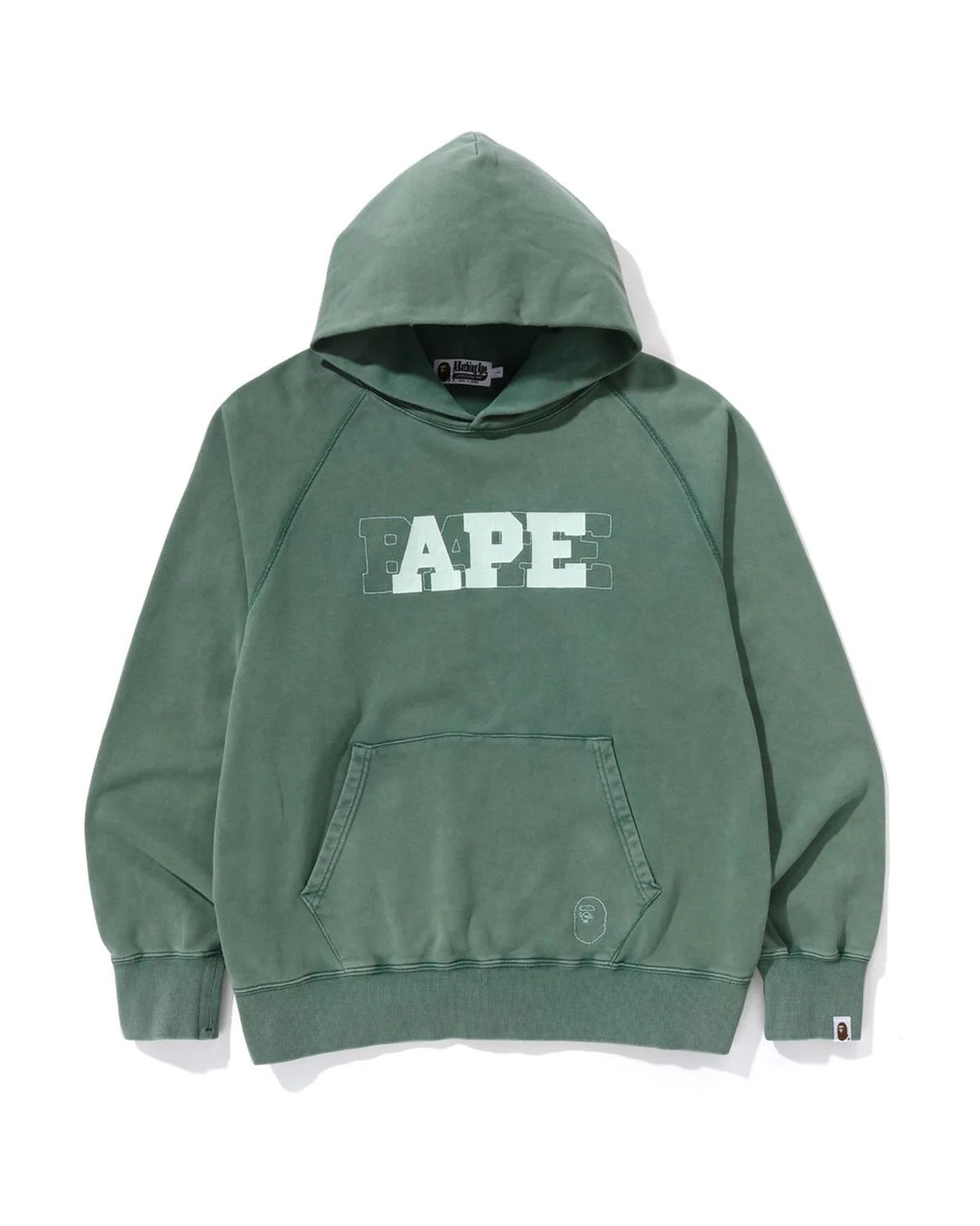 Washed Effect Relaxed Fit Pullover Hoodie