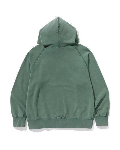 Washed Effect Relaxed Fit Pullover Hoodie