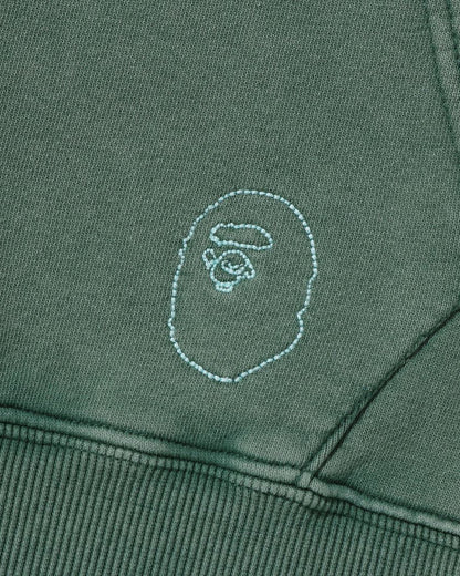 Washed Effect Relaxed Fit Pullover Hoodie