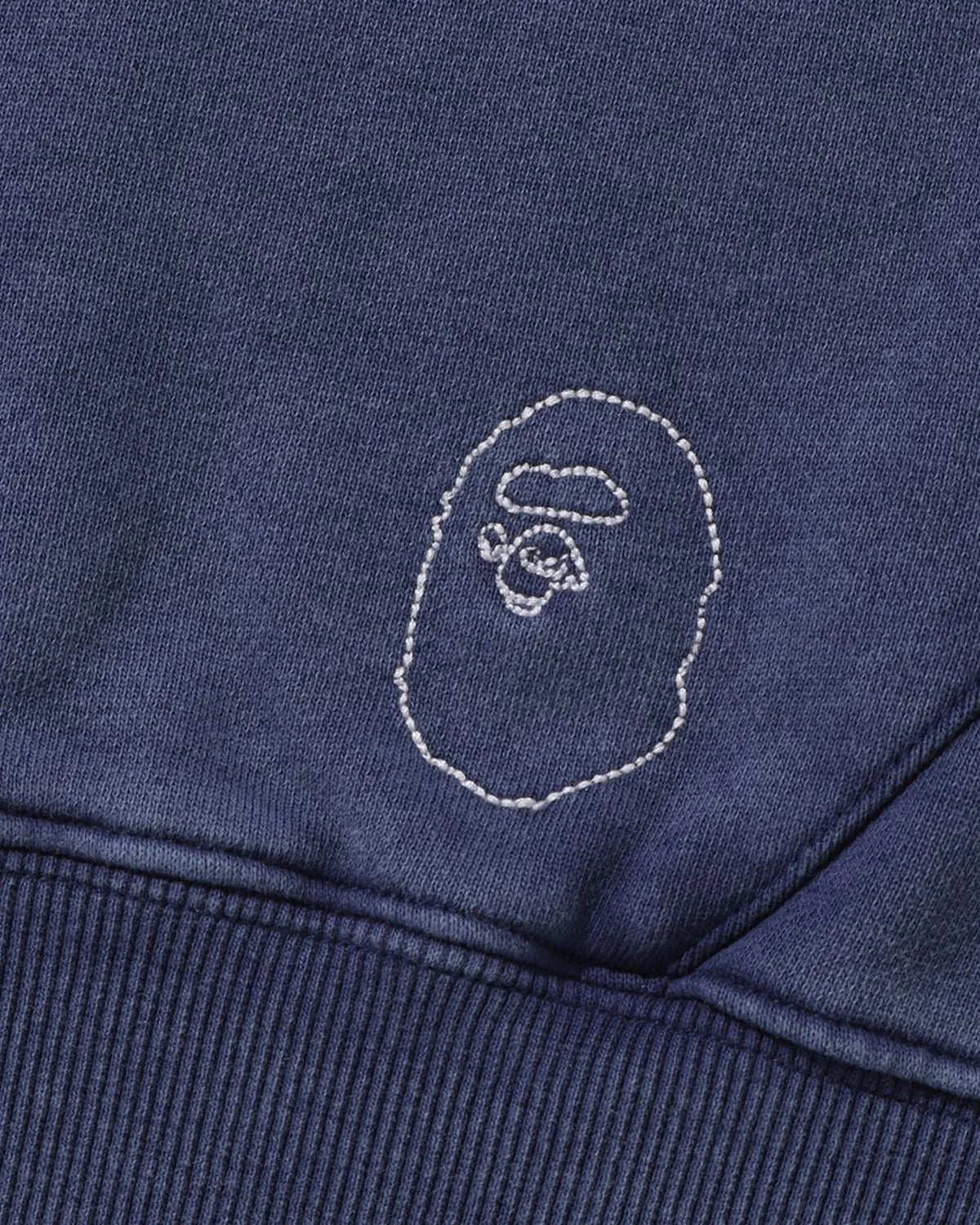 Washed Effect Relaxed Fit Pullover Hoodie