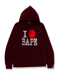 I Love BAPE Pullover Hoodie