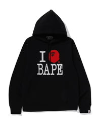 I Love BAPE Pullover Hoodie