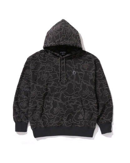 Neon Camo Jacquard Relaxed Fit Pullover Hoodie
