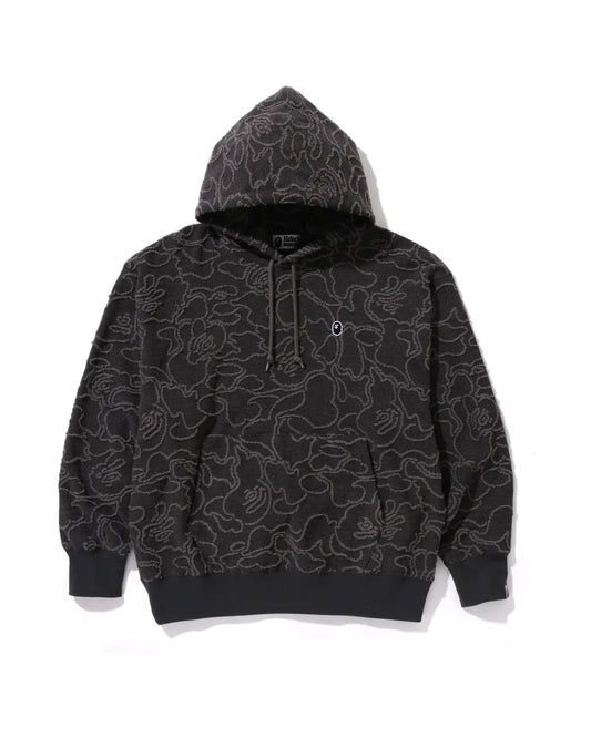 Neon Camo Jacquard Relaxed Fit Pullover Hoodie