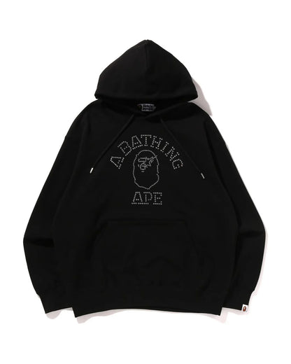 Rhinestone College Pullover Hoodie