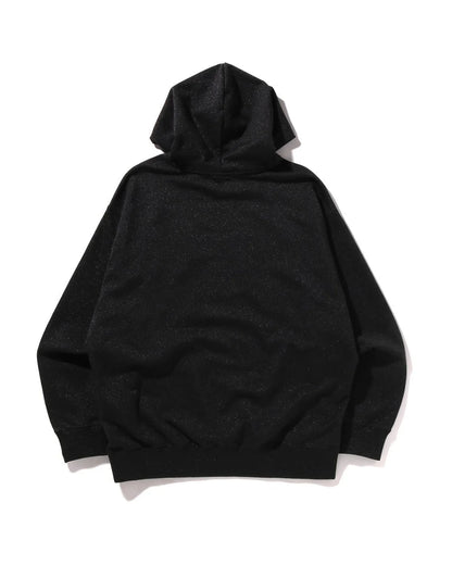 Metallic Yarn Pullover Hoodie