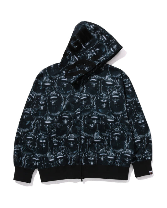 Ape Head Graffiti Shark Full Zip Hoodie
