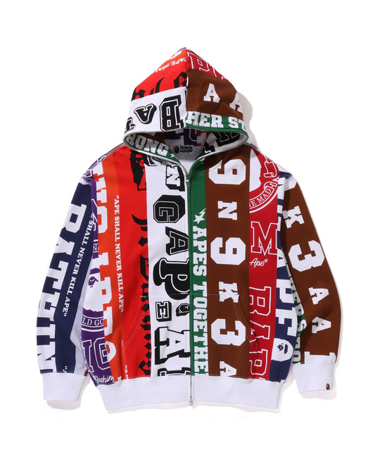 Fans Scarf Full Zip Hoodie